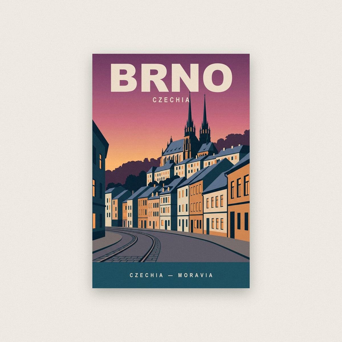 Brno Czechia Travel Poster Art Print