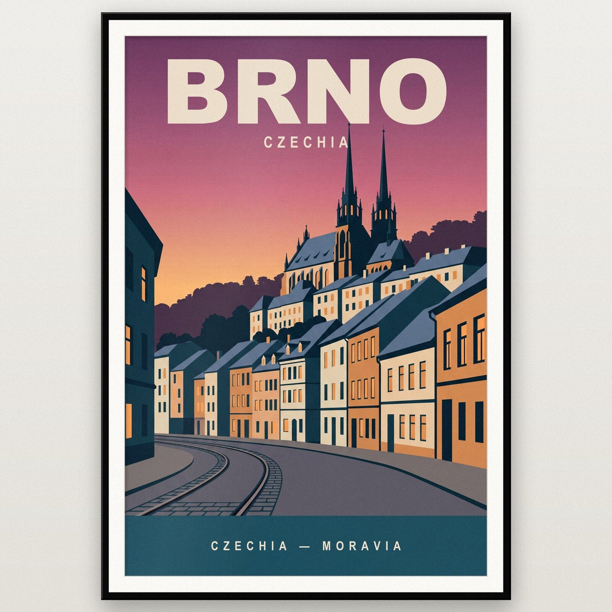 Brno Czechia Travel Poster Art Print