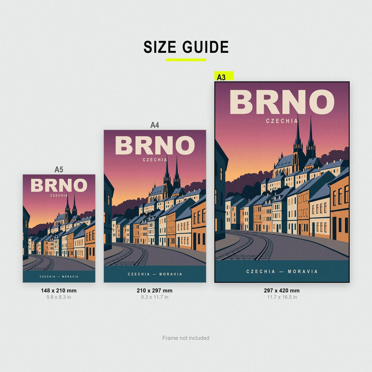 Brno Czechia Travel Poster Art Print
