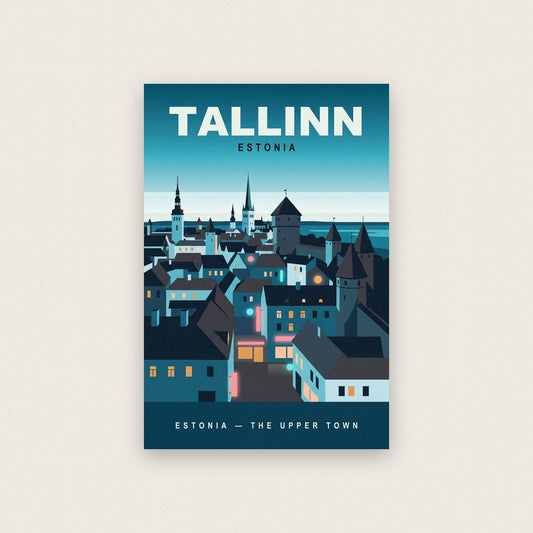 Tallinn Estonia Travel Poster Art Print