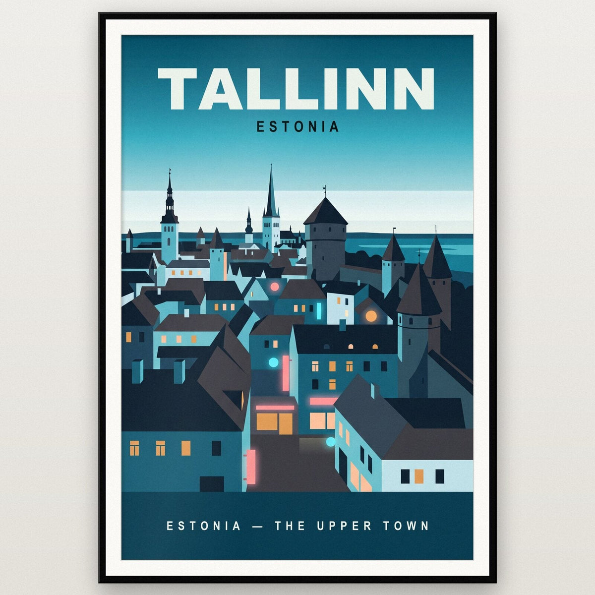 Tallinn Estonia Travel Poster Art Print