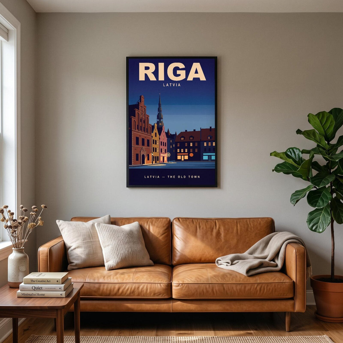Riga Latvia Travel Poster Art Print