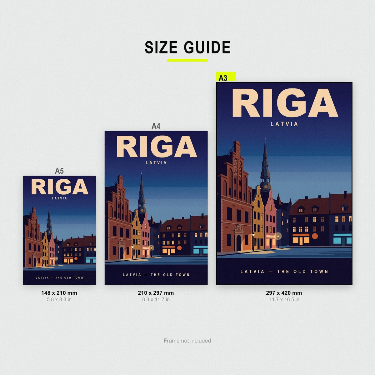 Riga Latvia Travel Poster Art Print