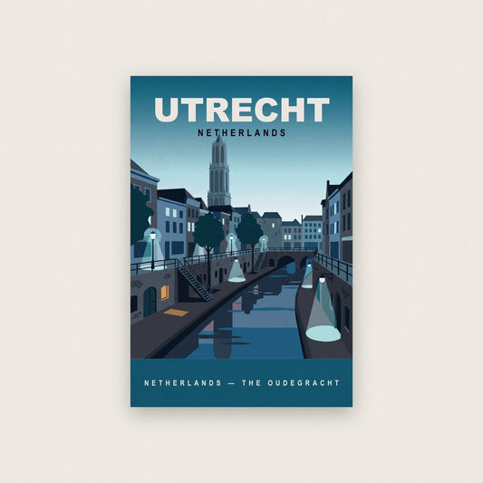 Utrecht Netherlands Travel Poster Art Print
