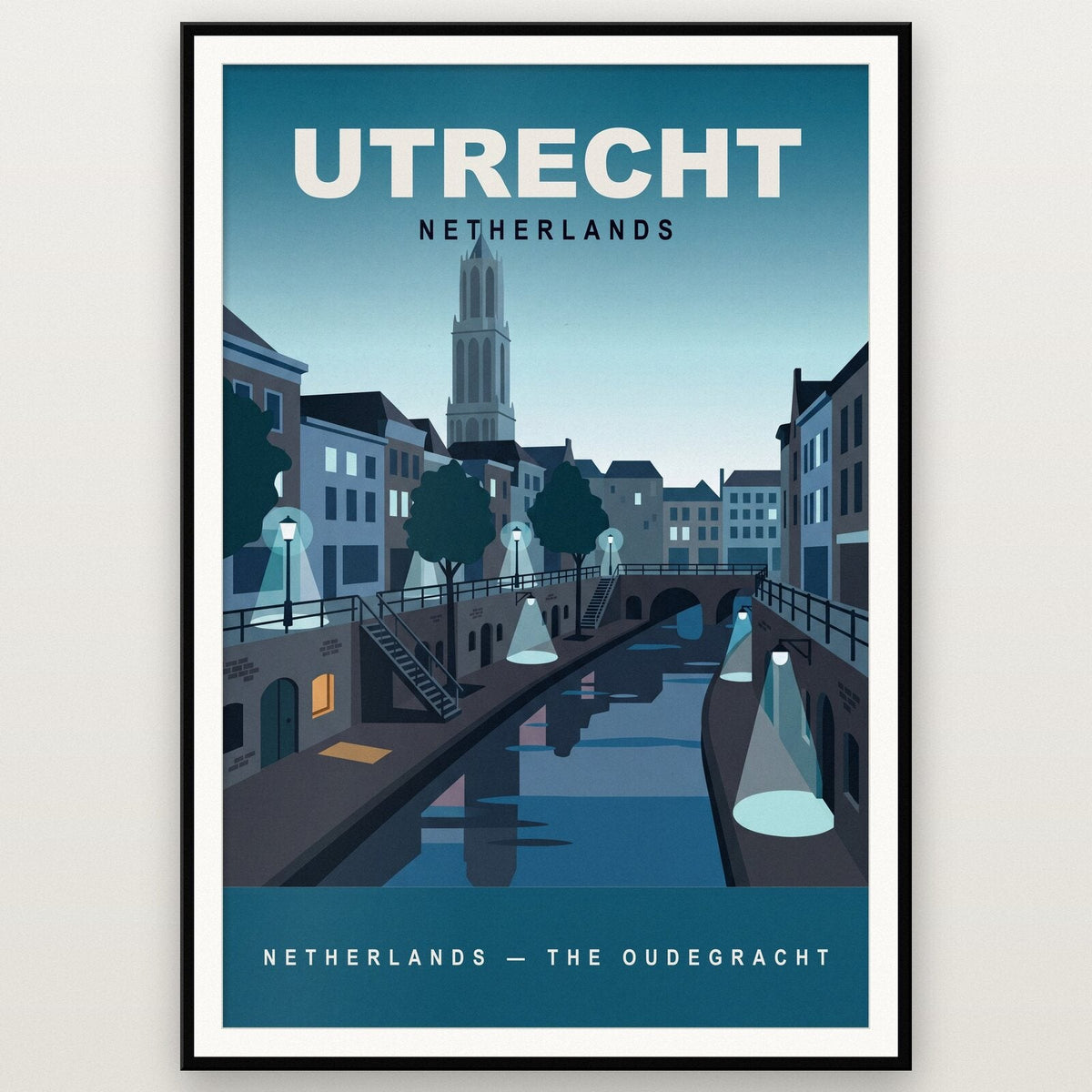 Utrecht Netherlands Travel Poster Art Print
