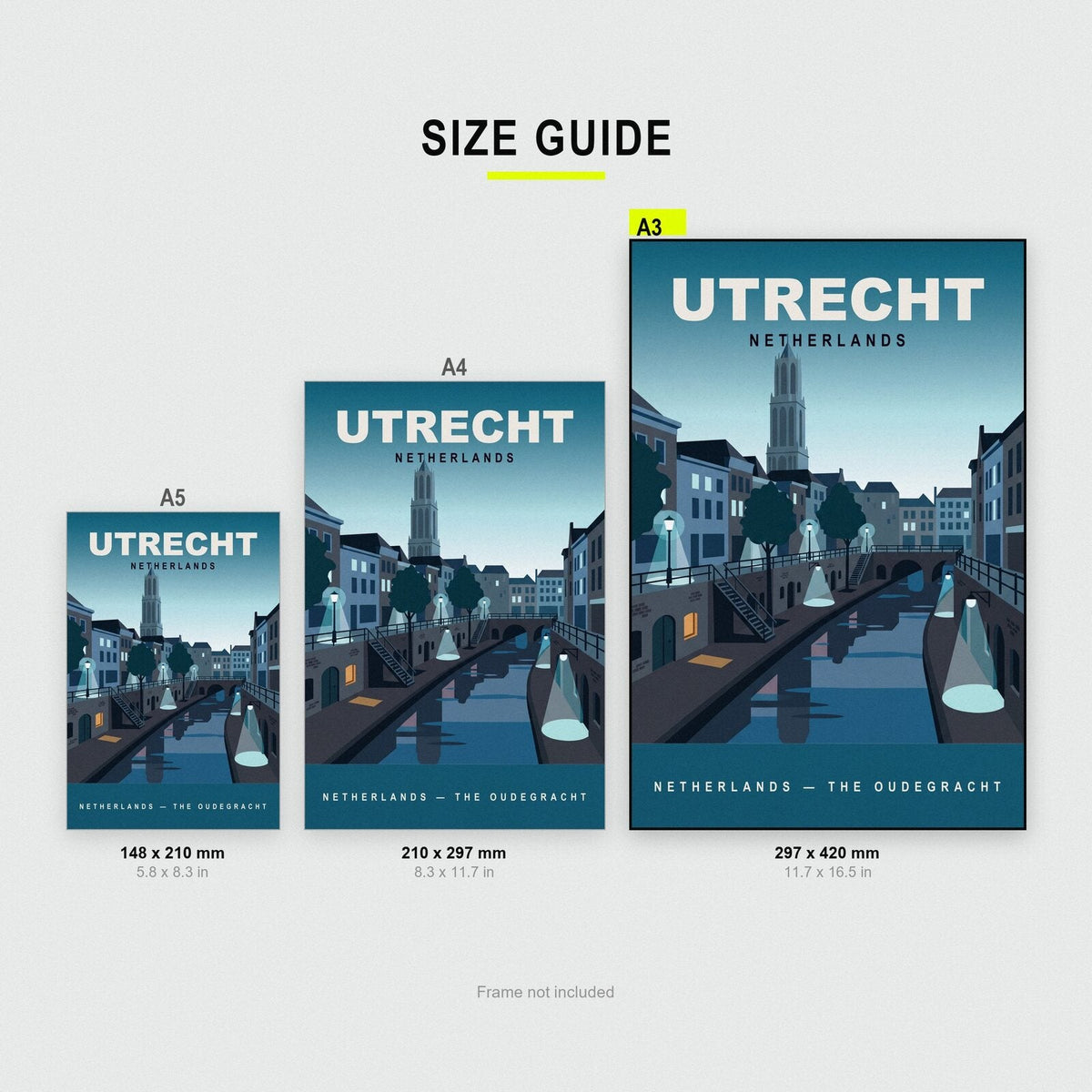 Utrecht Netherlands Travel Poster Art Print
