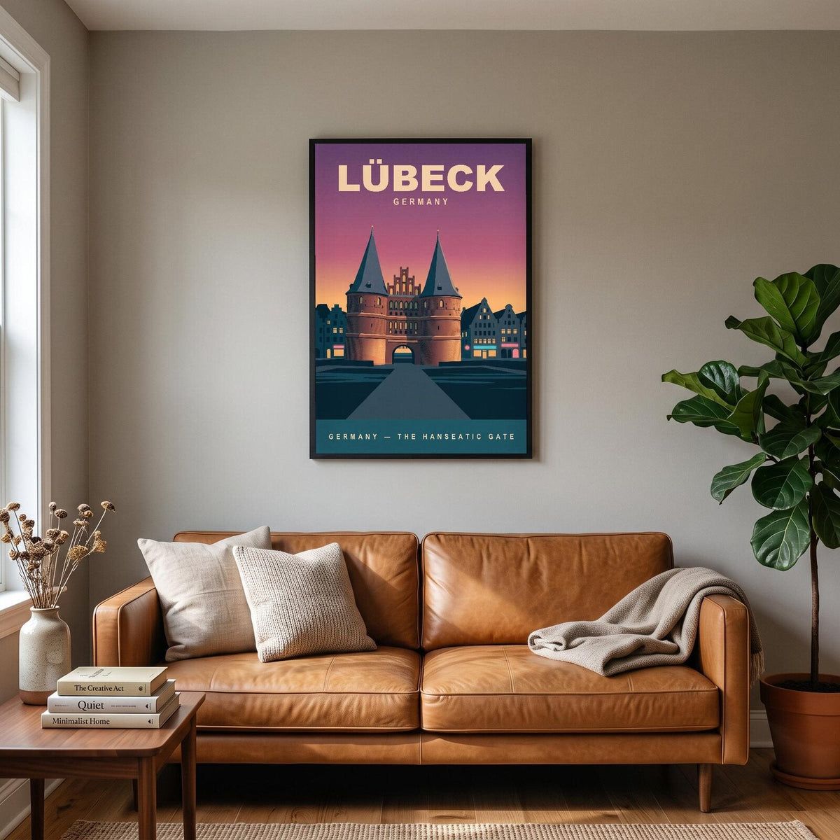 Lubeck Germany Travel Poster Art Print