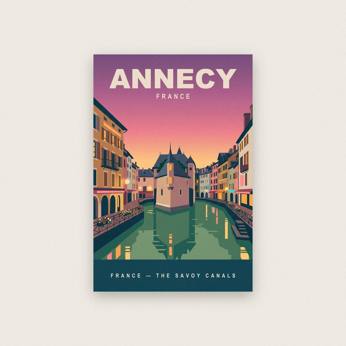 Annecy France Travel Poster Art Print