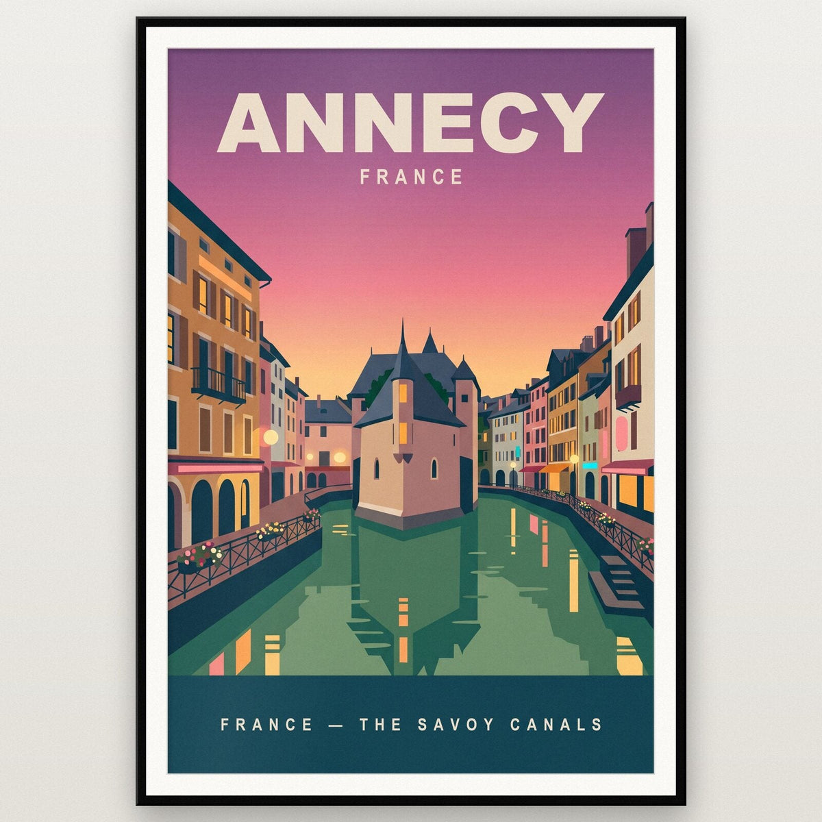 Annecy France Travel Poster Art Print
