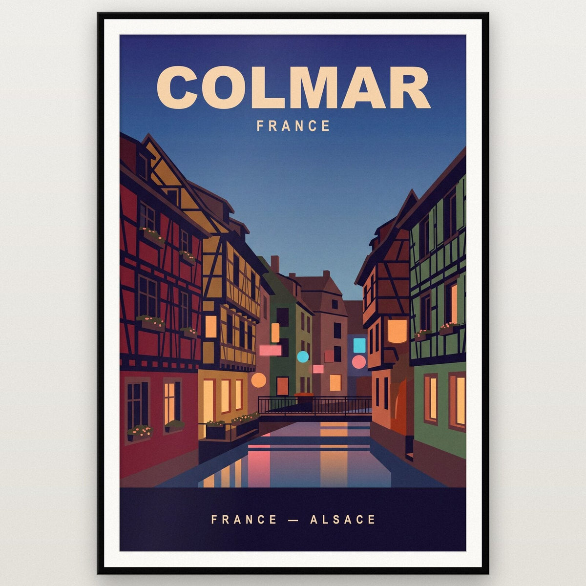 Colmar France Travel Poster Art Print