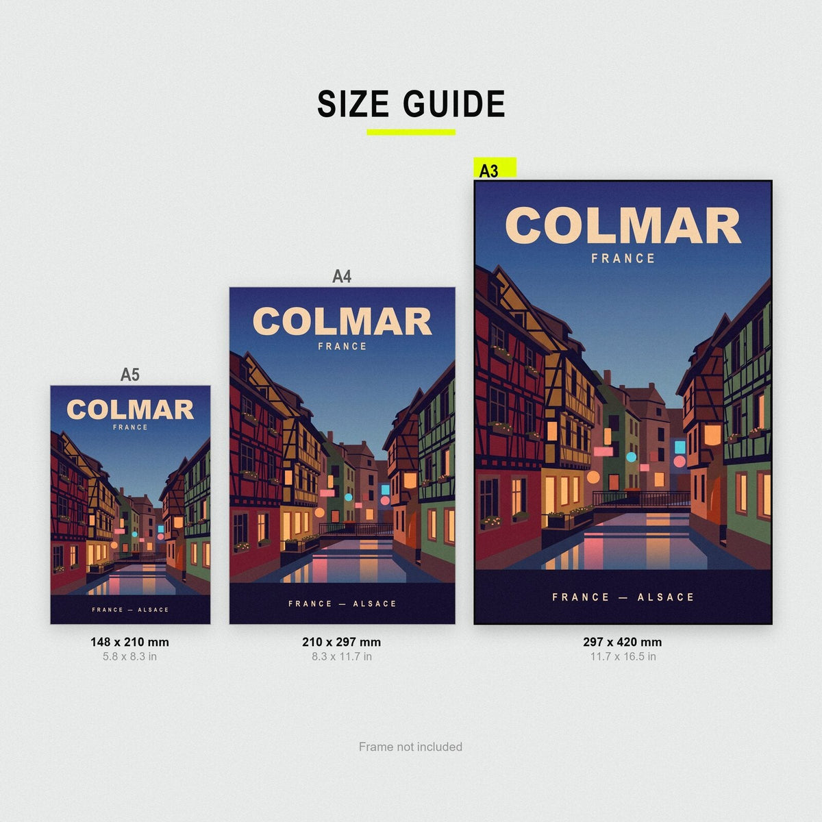 Colmar France Travel Poster Art Print