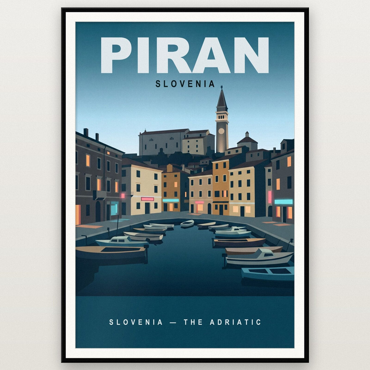 Piran Slovenia Travel Poster Art Print