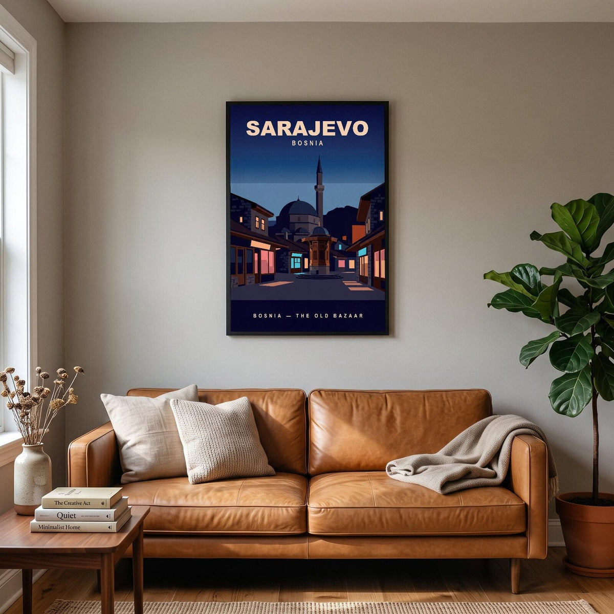 Sarajevo Bosnia Travel Poster Art Print