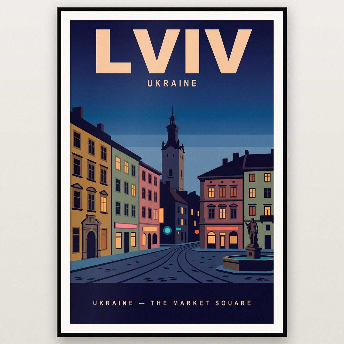 Lviv Ukraine Travel Poster Art Print