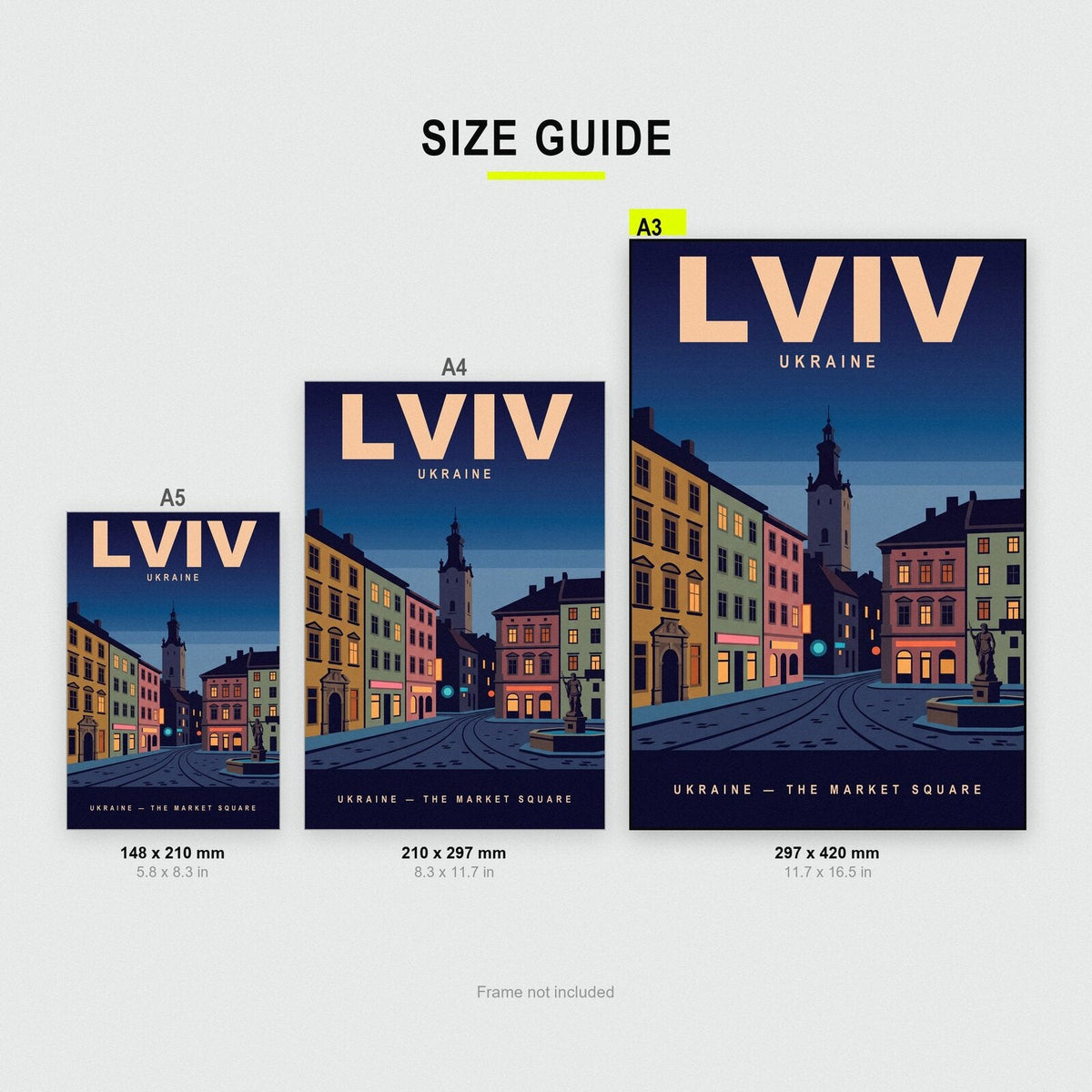 Lviv Ukraine Travel Poster Art Print