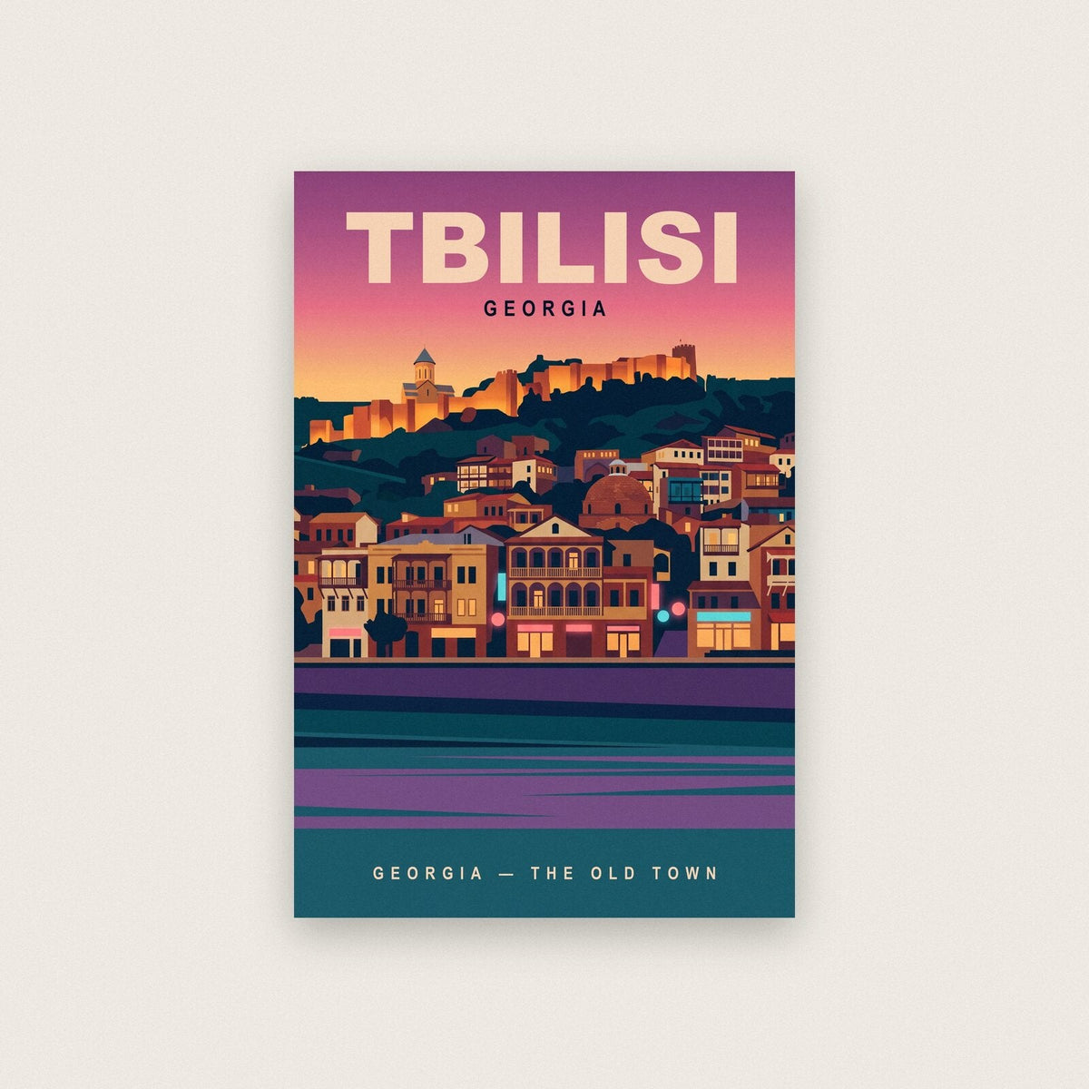 Tbilisi Georgia Travel Poster Art Print