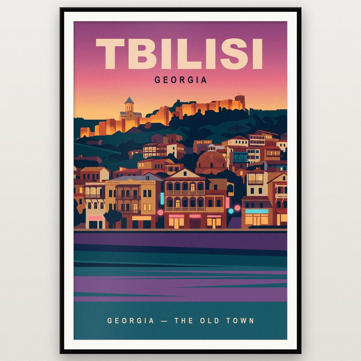 Tbilisi Georgia Travel Poster Art Print