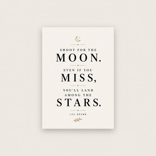 Les Brown Quote Print