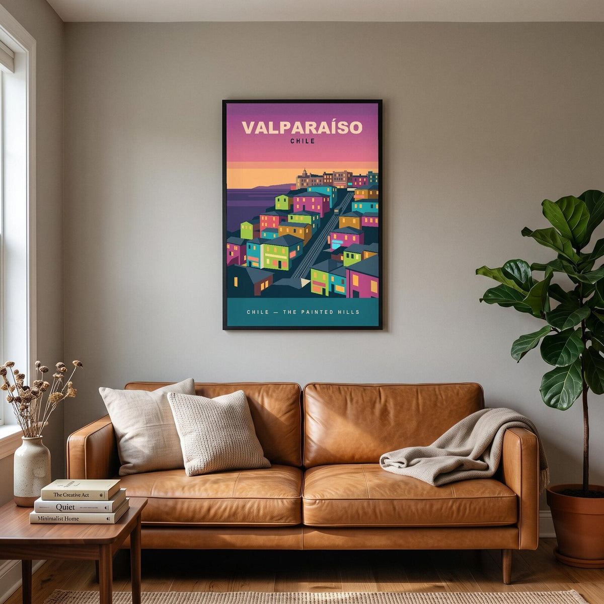 Valparaiso Chile Travel Poster Art Print