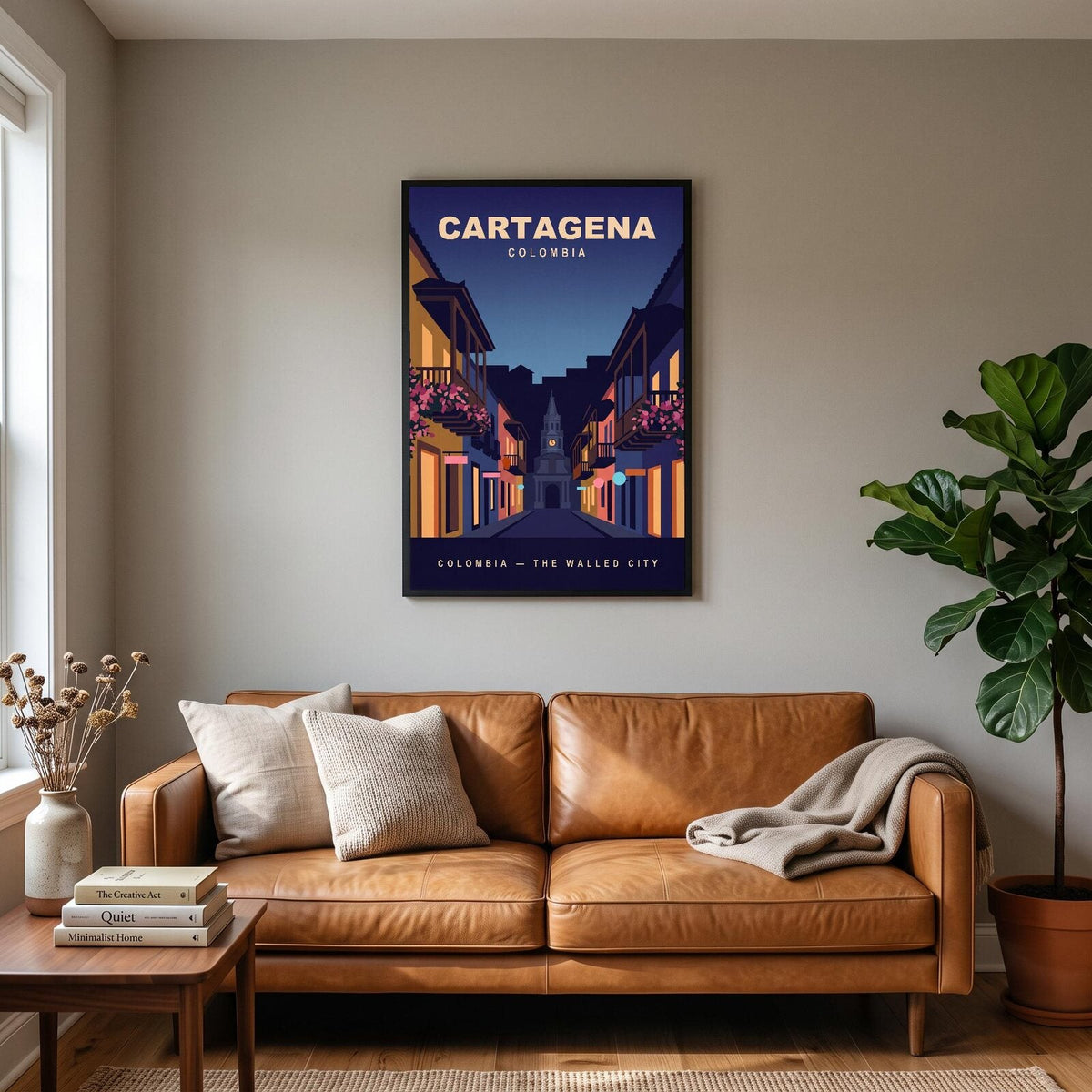 Cartagena Colombia Travel Poster Art Print