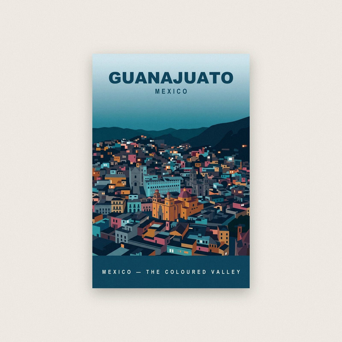 Guanajuato Mexico Travel Poster Art Print
