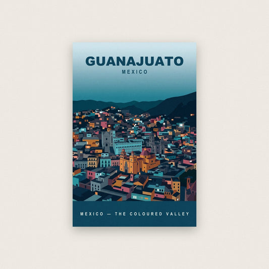 Guanajuato Mexico Travel Poster Art Print