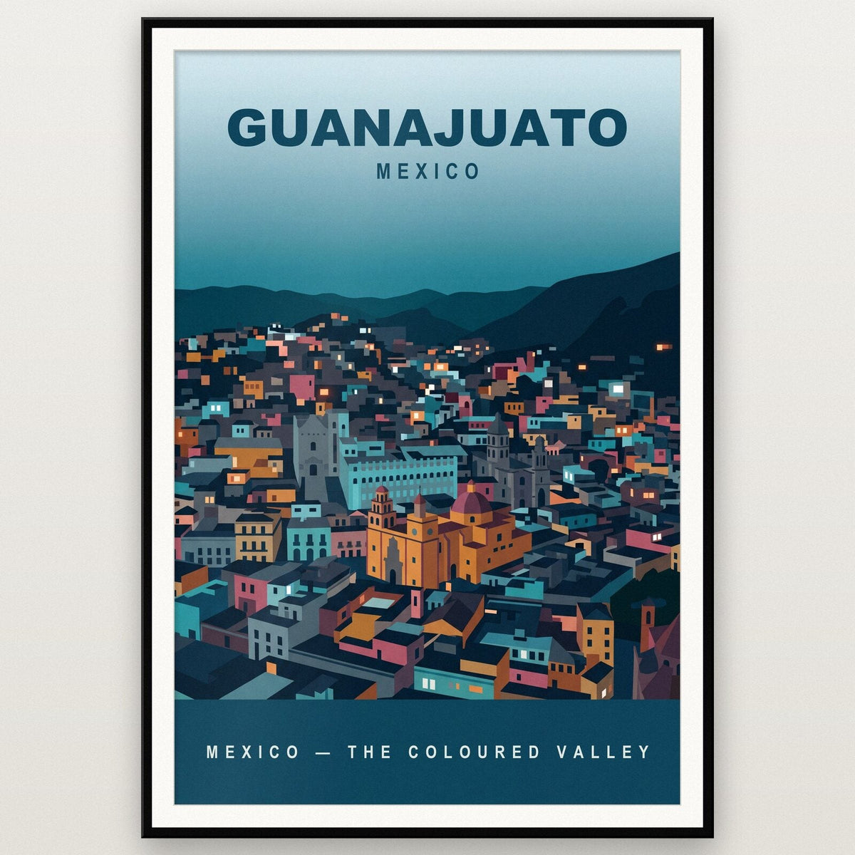 Guanajuato Mexico Travel Poster Art Print
