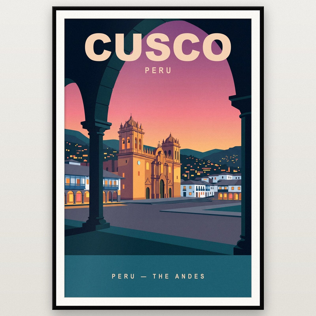 Cusco Peru Travel Poster Art Print