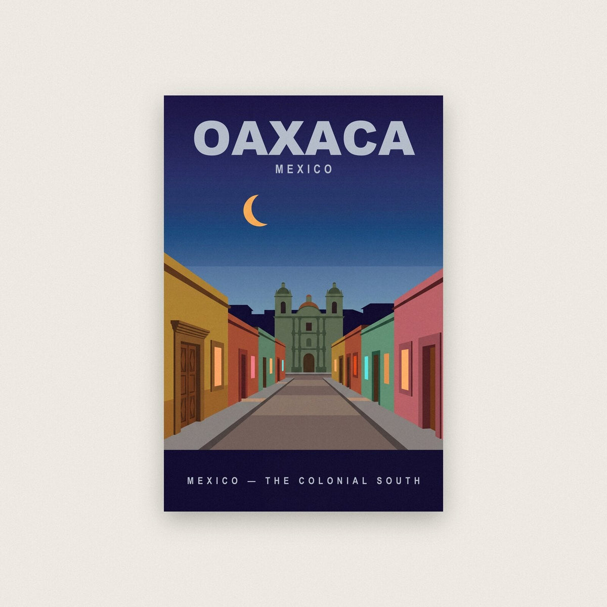 Oaxaca Mexico Travel Poster Art Print