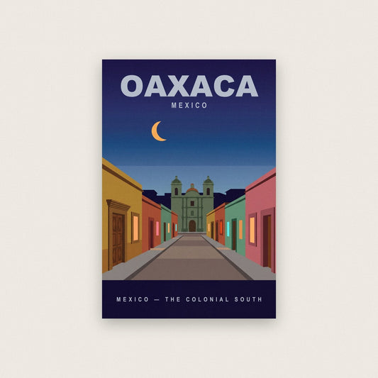 Oaxaca Mexico Travel Poster Art Print