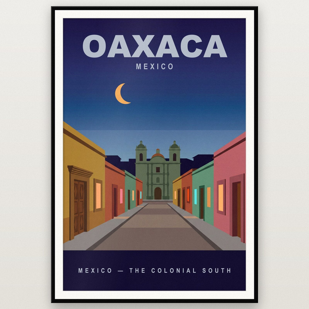 Oaxaca Mexico Travel Poster Art Print