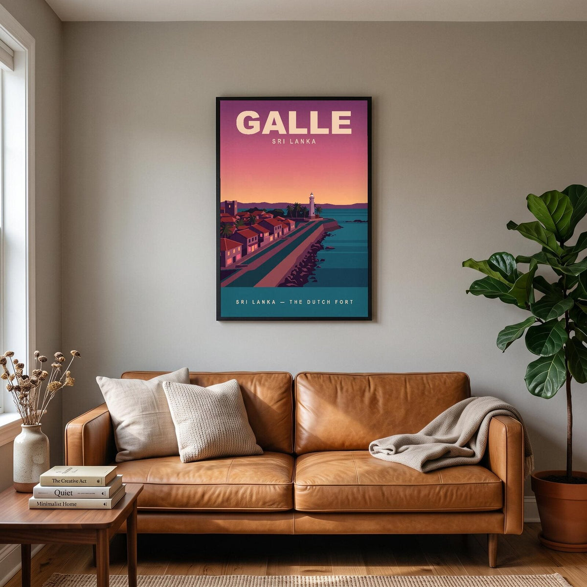 Galle Sri Lanka Travel Poster Art Print