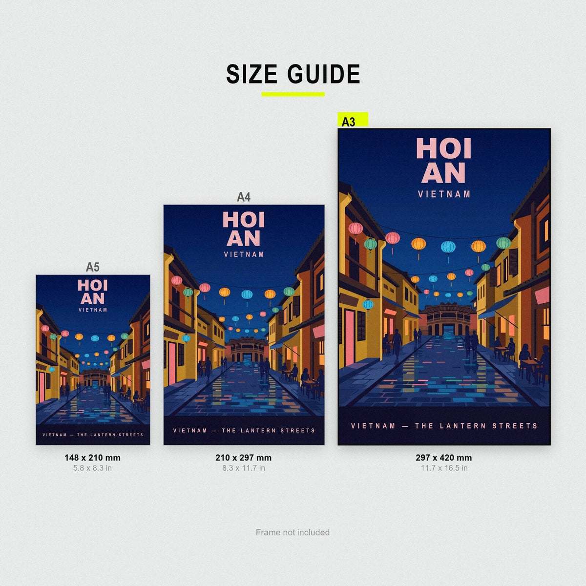 Hoi An Vietnam Travel Poster Art Print