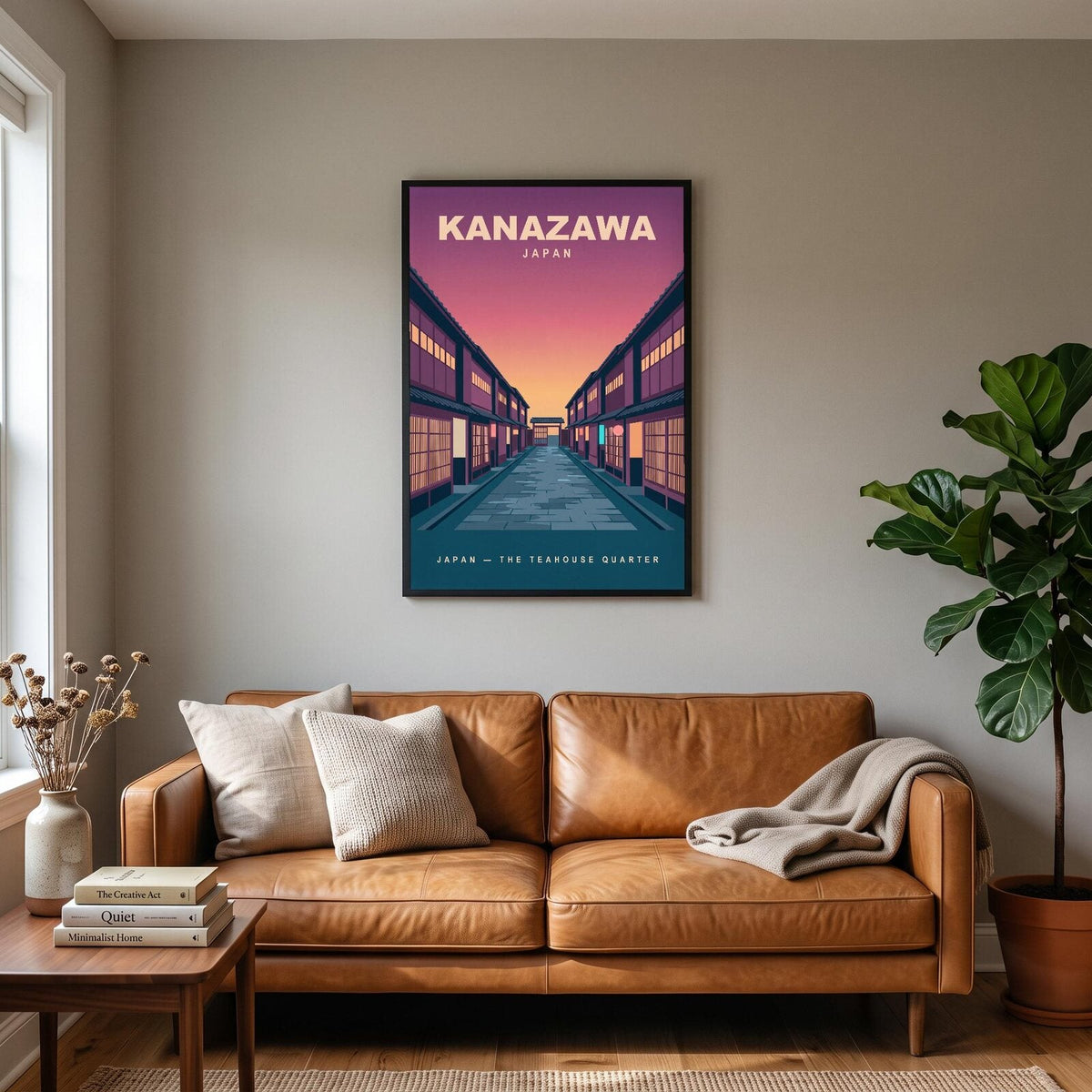 Kanazawa Japan Travel Poster Art Print