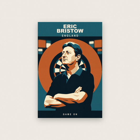 Eric Bristow Game On Darts Art Print