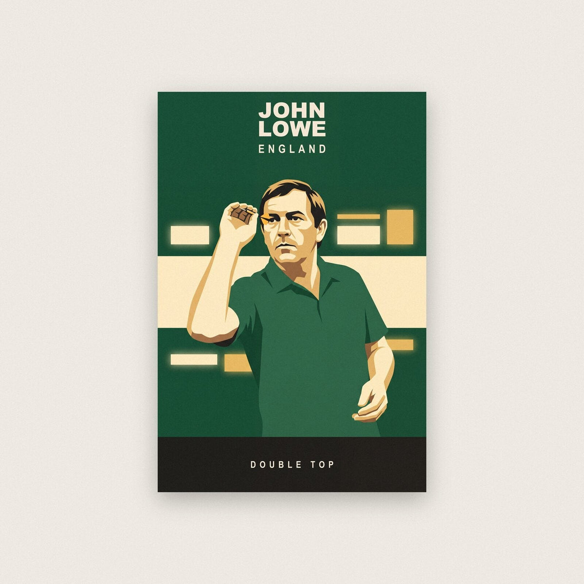 John Lowe Double Top Darts Art Print