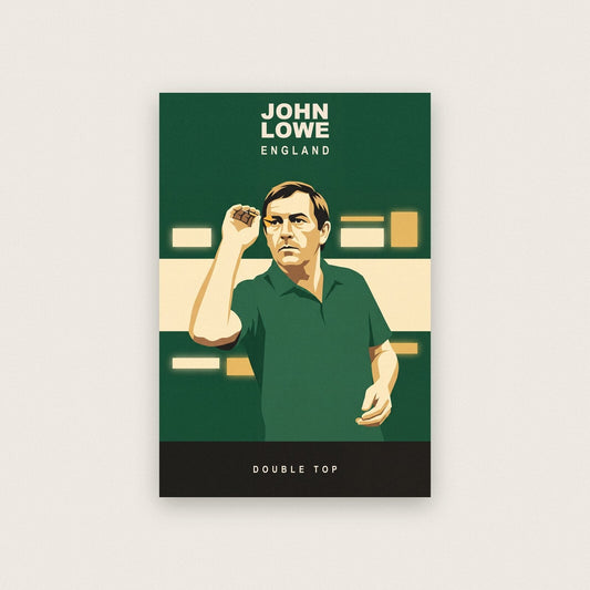 John Lowe Double Top Darts Art Print