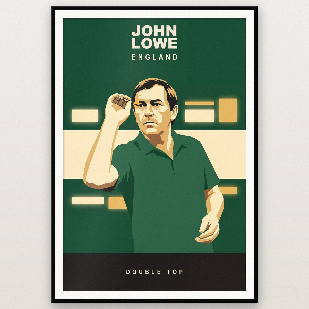 John Lowe Double Top Darts Art Print