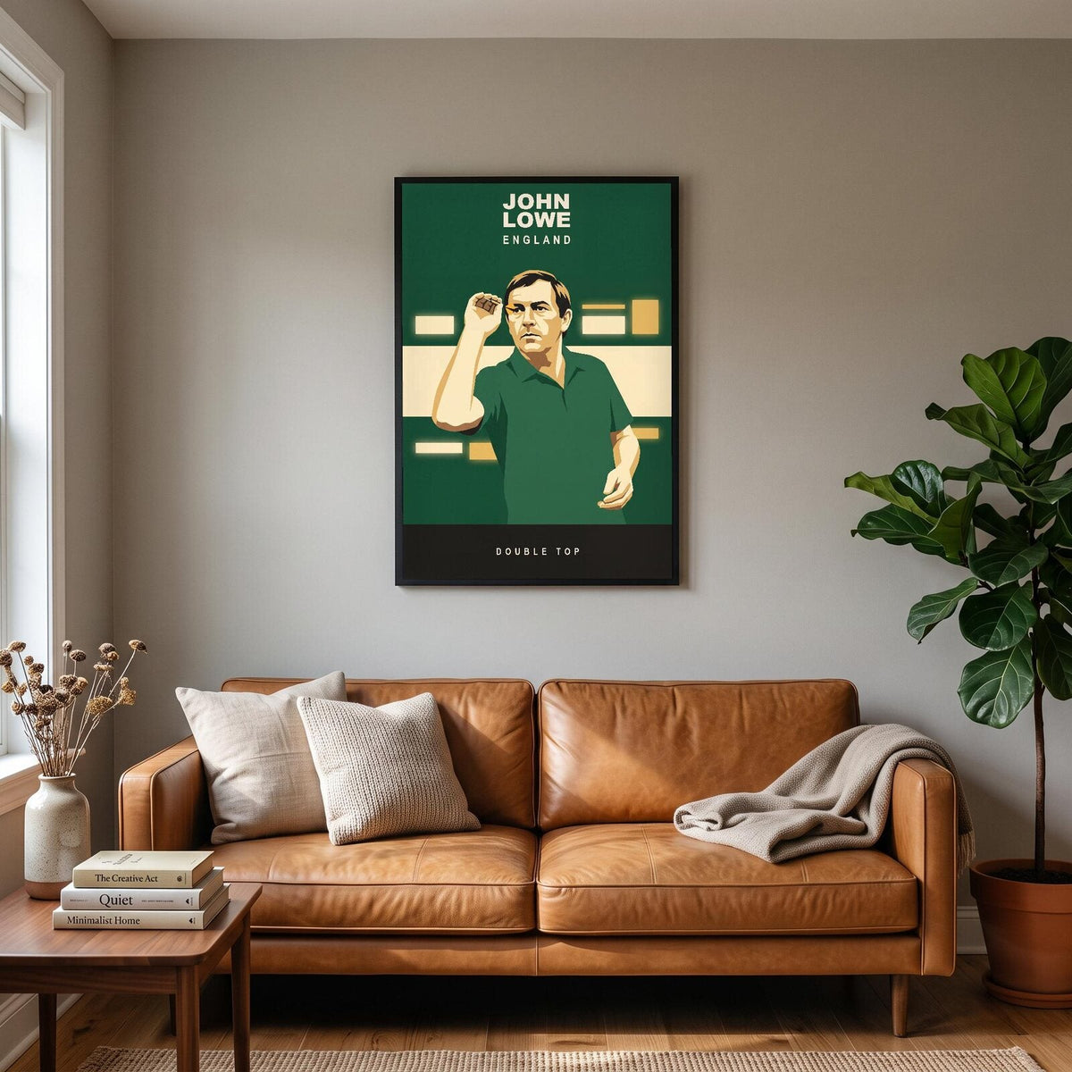 John Lowe Double Top Darts Art Print