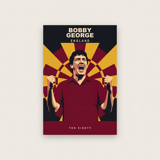 Bobby George Ton Eighty Darts Art Print