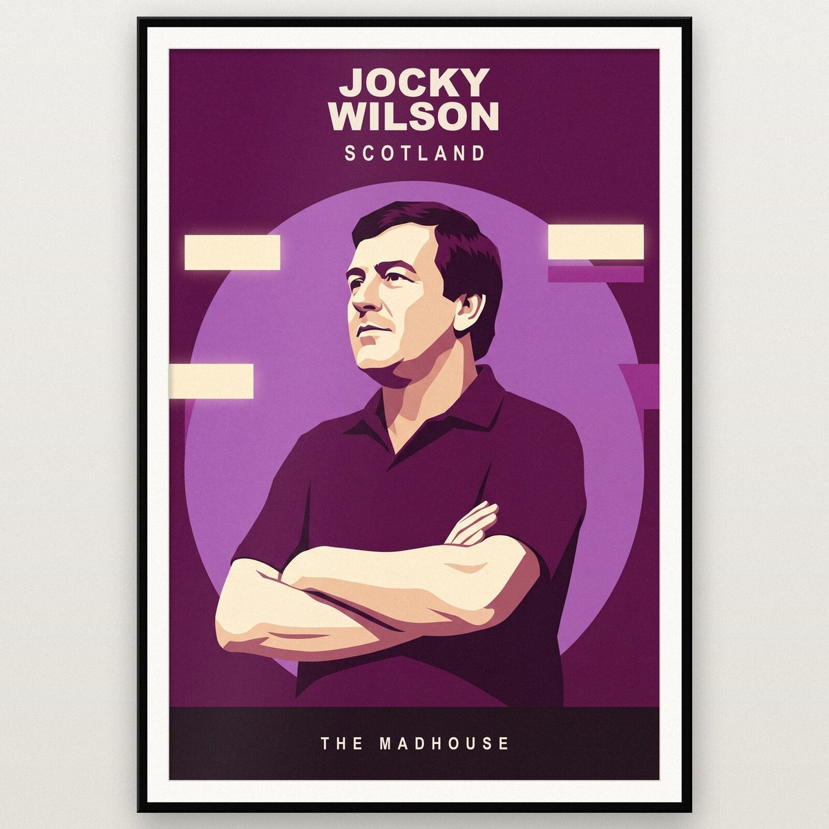 Jocky Wilson The Madhouse Darts Art Print