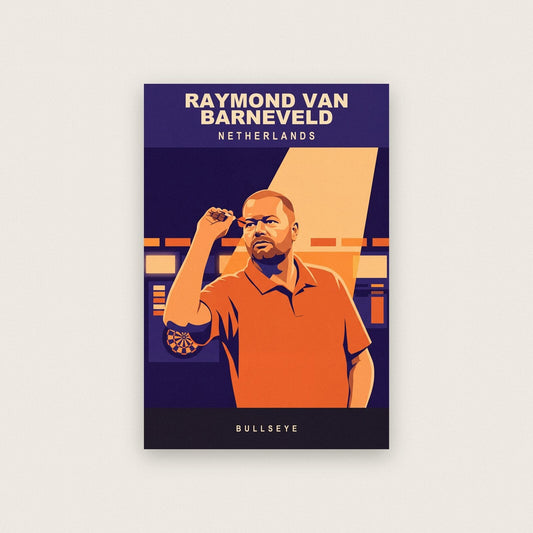 Raymond van Barneveld Bullseye Darts Art Print