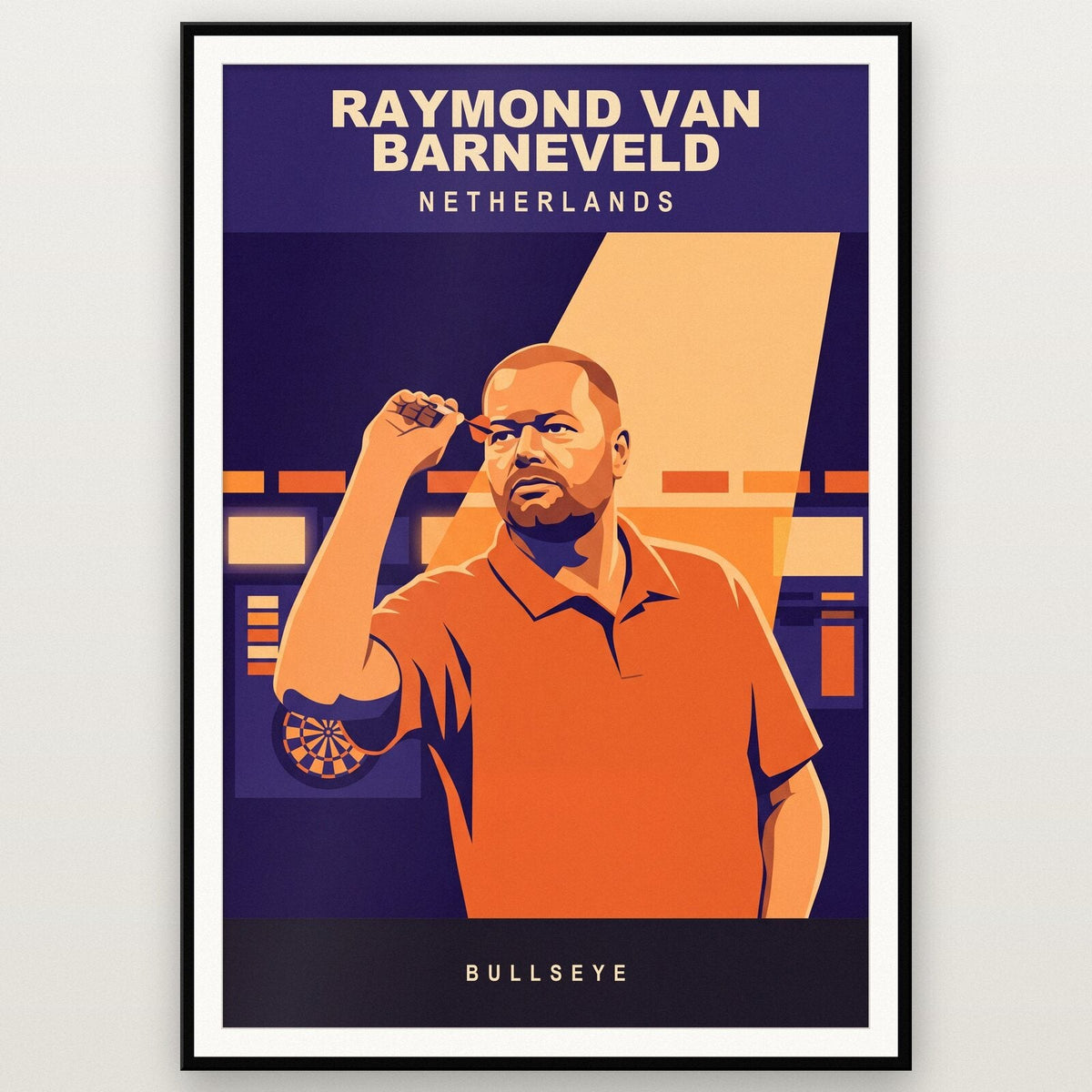Raymond van Barneveld Bullseye Darts Art Print