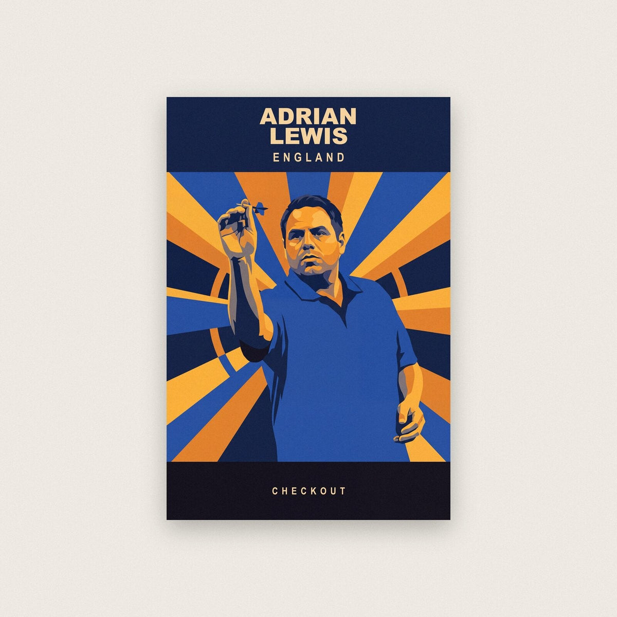 Adrian Lewis Checkout Darts Art Print