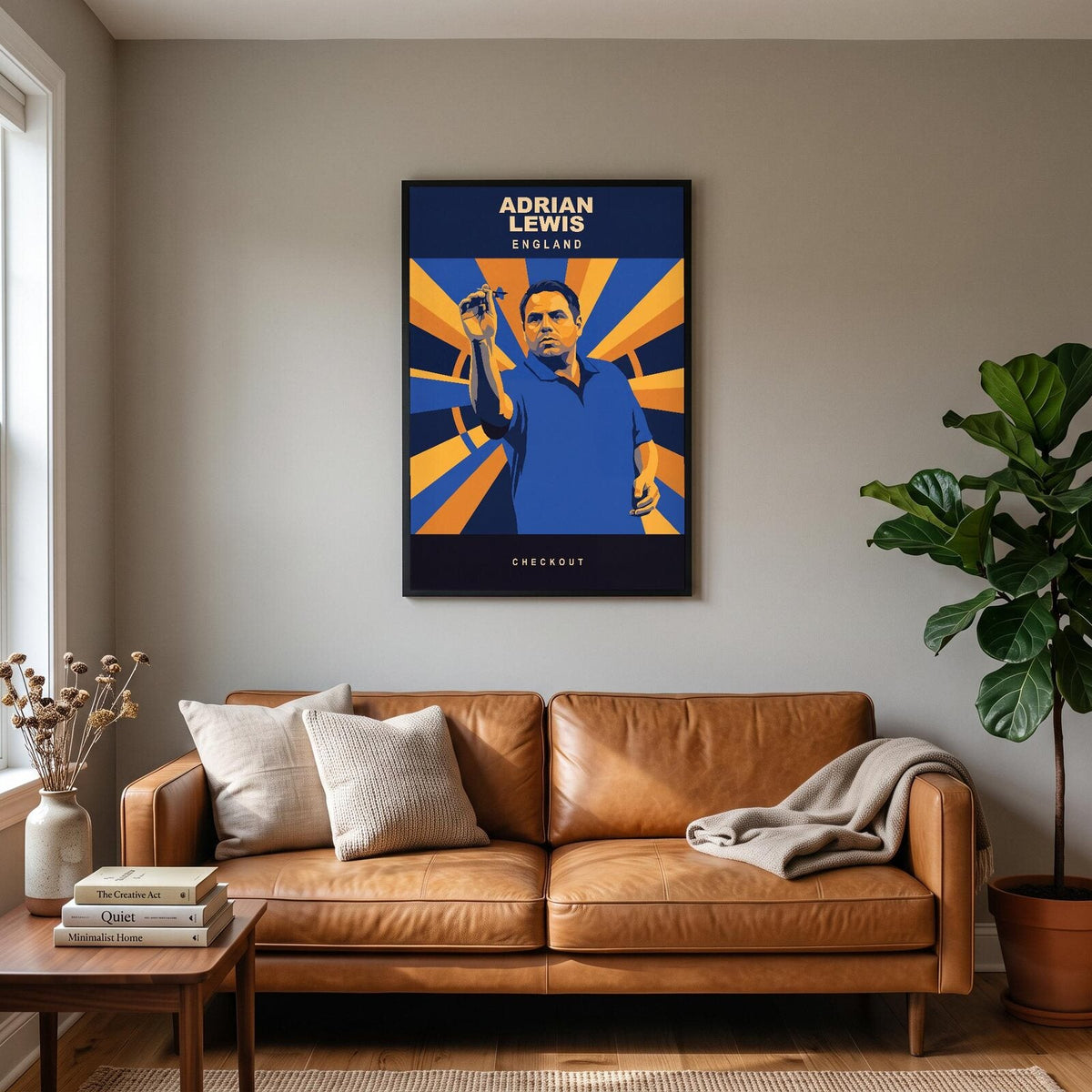 Adrian Lewis Checkout Darts Art Print