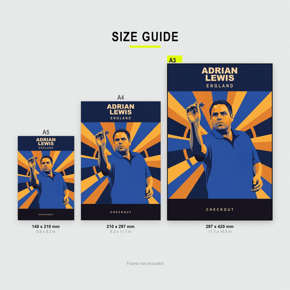 Adrian Lewis Checkout Darts Art Print