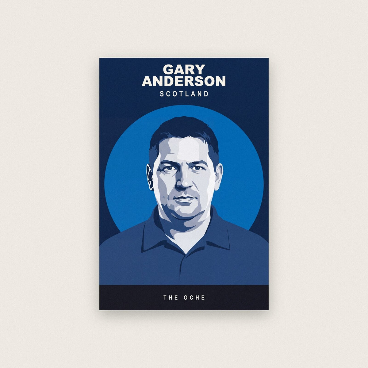 Gary Anderson The Oche Darts Art Print