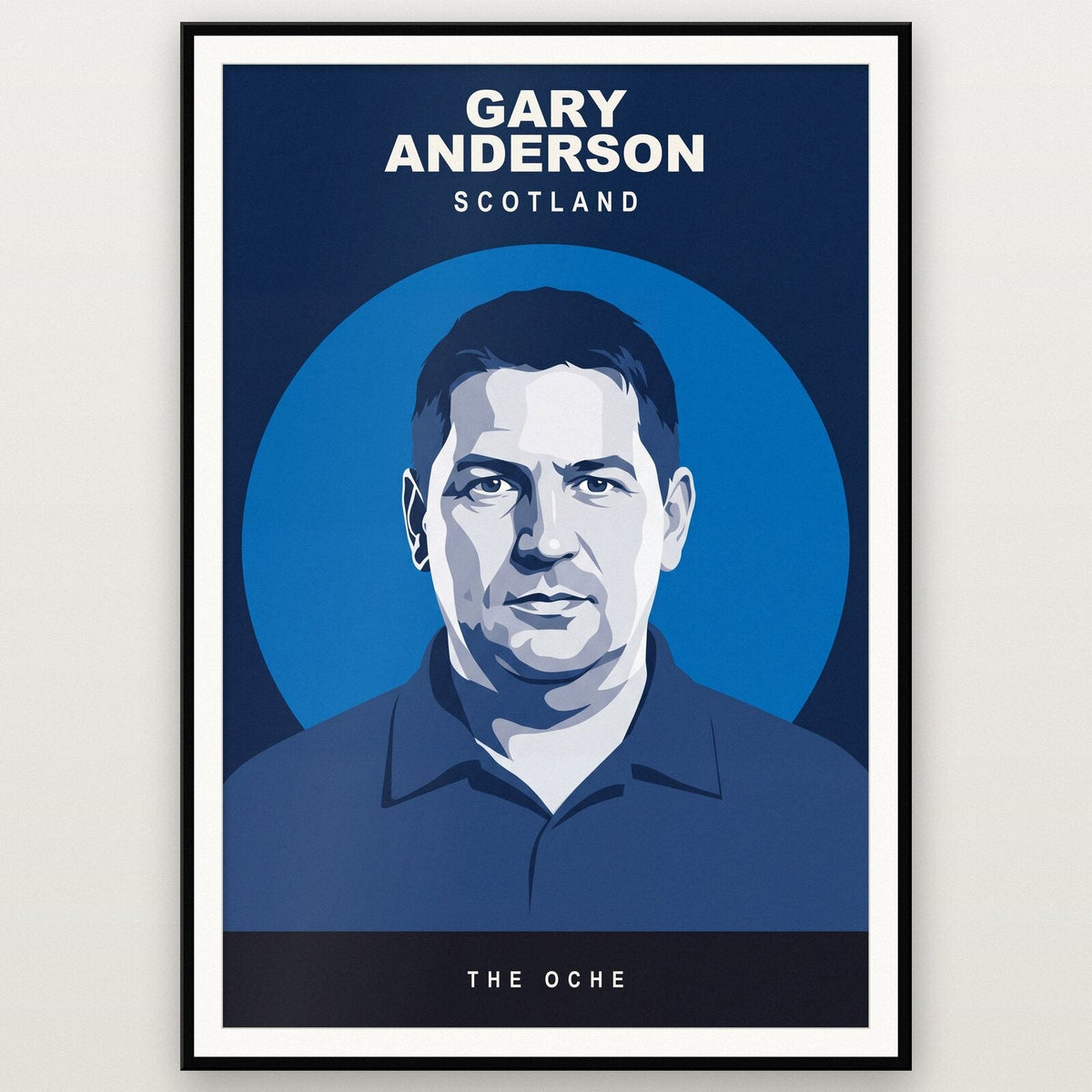 Gary Anderson The Oche Darts Art Print