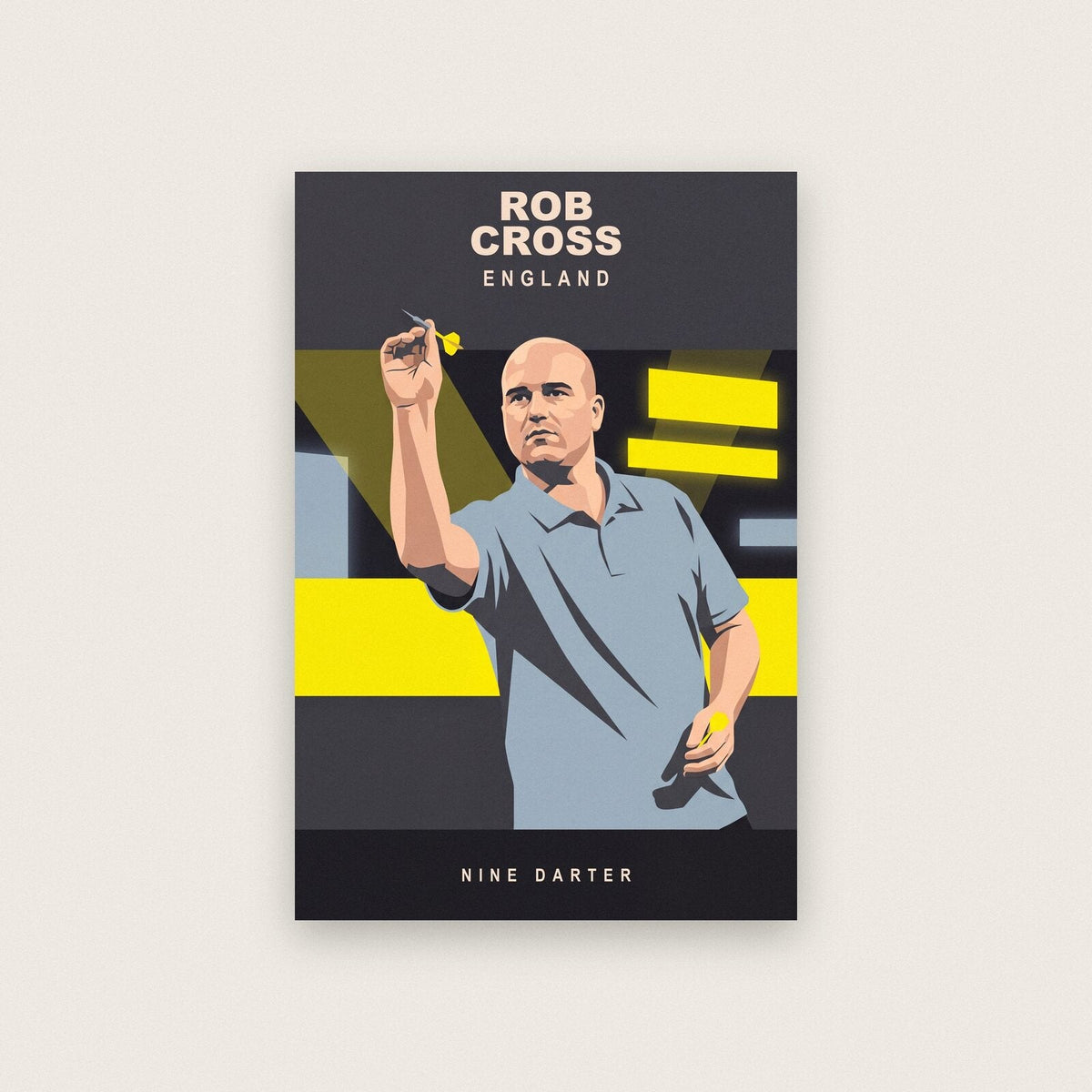 Rob Cross Nine Darter Darts Art Print