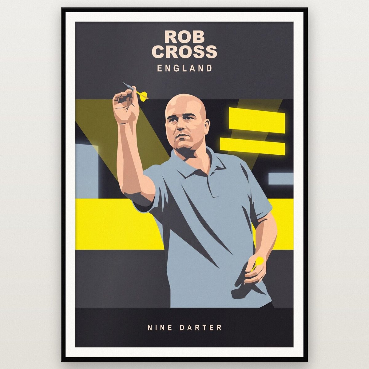 Rob Cross Nine Darter Darts Art Print